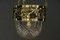 Antike Hängelampe aus Messing & Glas, 1908 4