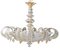 Gilded Murano Glass Chandelier, 1980s, Image 1