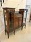 Large Antique Victorian Mahogany Inlaid Display Cabinet, 1870s 7