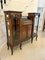 Large Antique Victorian Mahogany Inlaid Display Cabinet, 1870s, Image 7