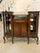 Large Antique Victorian Mahogany Inlaid Display Cabinet, 1870s 1