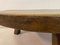 Oak Brutalist Coffee Table with Adzed Top, 1960s 6