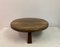 Oak Brutalist Coffee Table with Adzed Top, 1960s 7