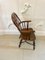 Antique George III Childs Yew Wood Windsor Armchair, 1800s 3