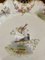 Platos de porcelana antiguos pintados a mano, 1920. Juego de 2, Imagen 6