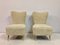 Italian Slipper Chairs in Faux Fur, 1950s, Set of 2, Image 1