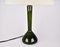 Olive Green Glass Table Lamp by Kastrup Holmegaard 4