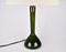 Olive Green Glass Table Lamp by Kastrup Holmegaard, Image 4