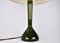 Lámpara de mesa de vidrio en verde oliva de Kastrup Holmegaard, Imagen 10