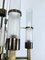 5-Arm Brass and Glass Tube Chandelier from Sciolari, Italy, 1960s, Image 8