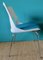 White Chairs with Turquoise Slabs by Kay Korving, Denmark, 1975, Set of 6 4