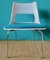White Chairs with Turquoise Slabs by Kay Korving, Denmark, 1975, Set of 6 3