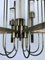 8-Arm Brass and Glass Tube Chandelier from Sciolari, Italy, 1960s, Image 7