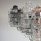 Lámpara de araña Manubri grande de cristal de Murano, Imagen 3