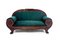 Antikes Sofa aus Mahagoni, Nordeuropa, 1880er 1