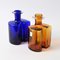 Glass Bottles by Hjordis Olsson and Charlotte Rude for Holmegaard, 1970s, Set of 2 2