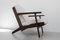 Vintage Danish Oak and Bouclé Ge290 Lounge Chair by Hans J. Wegner for Getama, 1960s 1