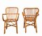 Italian Rattan Armchairs, 1960s, Set of 2 3