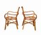 Fauteuils en Rotin, Italie, 1960s, Set de 2 2