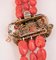 Collier en Or Rose et Argent avec Corail, Rubis et Diamants, 1950s 4