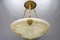 Large Neoclassical Style Alabaster and Bronze Pendant Light, 1890s 5