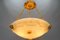 Large Neoclassical Style Alabaster and Bronze Pendant Light, 1890s 7