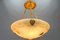 Grande Lampe à Suspension Style Néoclassique en Albâtre et Bronze, 1890s 13