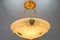 Large Neoclassical Style Alabaster and Bronze Pendant Light, 1890s 8