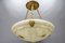 Large Neoclassical Style Alabaster and Bronze Pendant Light, 1890s 9