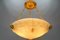 Large Neoclassical Style Alabaster and Bronze Pendant Light, 1890s 2