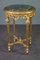 Antique Plant Stand or Side Table in Italian Marble and Gilded Wood 1