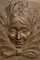 Art Deco Holztürschild mit weiblichem Gesicht, 1930er 5