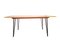 Mid-Century Italian Modern Teak, Brass & Black Metal Dining Table, 1950s 3