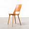 French Mondor Dining Chair in Honey Beech and Bentwood from Baumann, 1960s, Set of 10 1