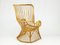 Fauteuil Mid-Century en Rotin et Jonc, Italie, 1960s 10