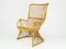 Mid-Century Italian Rattan and Rush Armchair, 1960s, Image 7