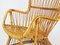 Mid-Century Italian Rattan and Rush Armchair, 1960s, Image 8