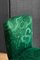 Sillones de tela verde Tony Duquette, años 80. Juego de 2, Imagen 4