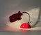 Lampada da tavolo in ceramica rossa, Italia, anni '80, Immagine 5