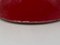 Lámpara de mesa de cerámica roja, Italia, años 80, Imagen 9