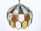 Brutalist Pendant Lamp in Glass from Poliarte, 1960s 5