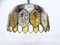 Brutalist Pendant Lamp in Glass from Poliarte, 1960s 3