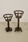 Vintage Wooden Plant Stands with Round Legs, 1950, Set of 2, Image 13