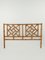 Vintage Bamboo and Rattan Bed Headboard in Chinese Chippendale Style, 1970s 1