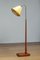 Swedish Floor Lamp with Pine Base and Polyester Ribbon Wrapped Shade, 1940s, Image 1