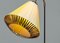 Lámpara de pie sueca con base de pino y pantalla envuelta en cinta de poliéster, años 40, Imagen 3