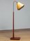 Swedish Floor Lamp with Pine Base and Polyester Ribbon Wrapped Shade, 1940s 7