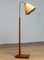 Swedish Floor Lamp with Pine Base and Polyester Ribbon Wrapped Shade, 1940s, Image 7