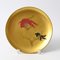 Vintage Japanese Hand-Painted Gilt Lacquer Plates, 1940s, Set of 5, Image 4
