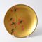 Vintage Japanese Hand-Painted Gilt Lacquer Plates, 1940s, Set of 5, Image 3